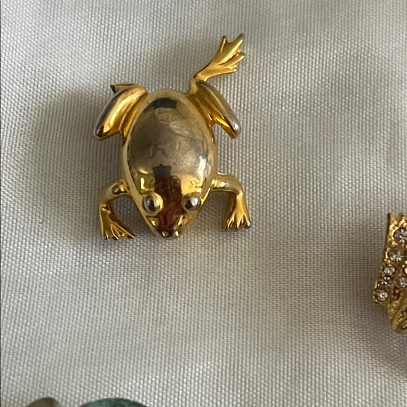 Lot of 4 Brooches (frogs and lizard) - Picture 3 of 6